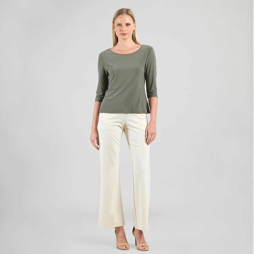 Scoop Neck Half Sleeve Top