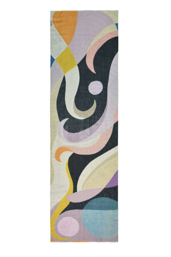 Calvin Modern Abstract Narrow Scarf