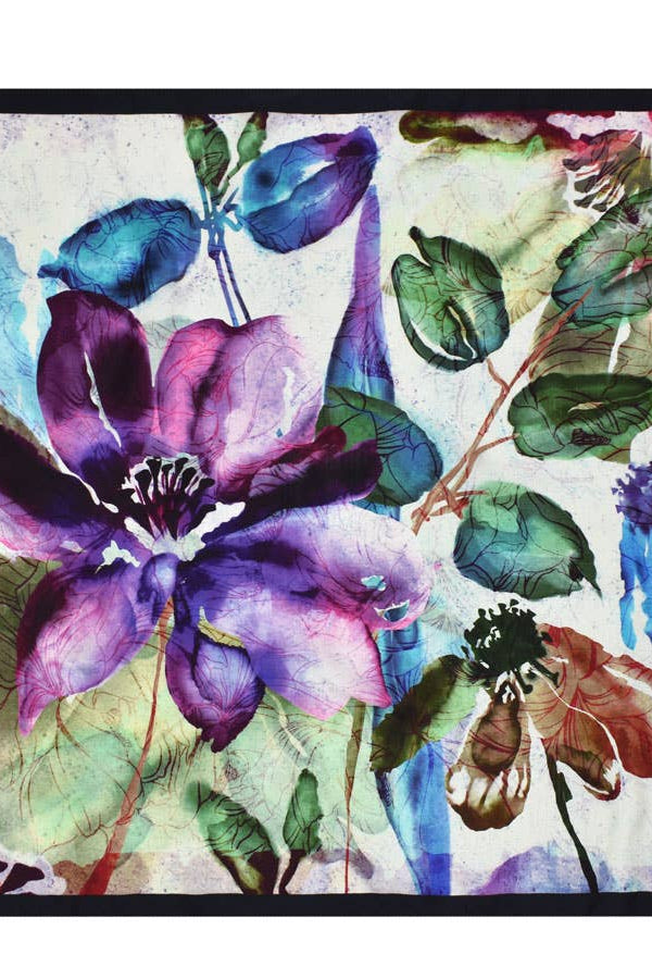 Abuelo Floral Silk Square Scarf