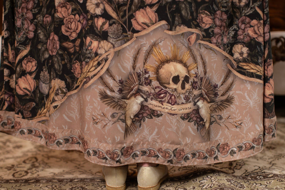 Momento Bohéme Long Maxi Slip Dress w/ Starling & Skull