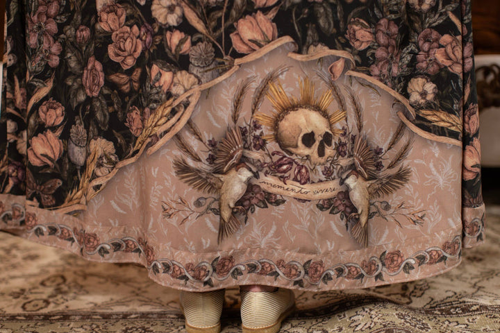 Momento Bohéme Long Maxi Slip Dress w/ Starling & Skull