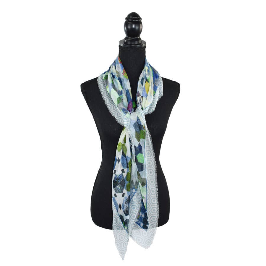 Jules Dotted Geo Square Scarf