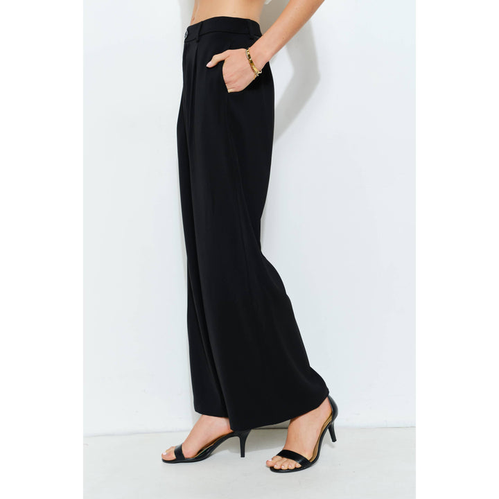 High Waist Tailored Wide-Leg Trousers