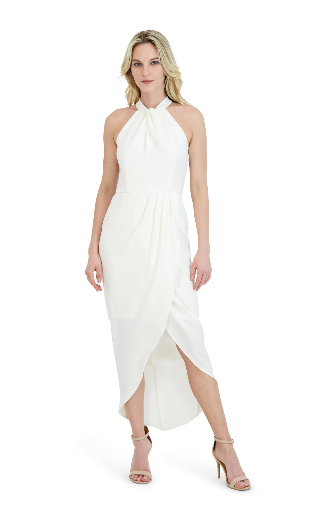 Julia Jordan Knot Neck Maxi Dress