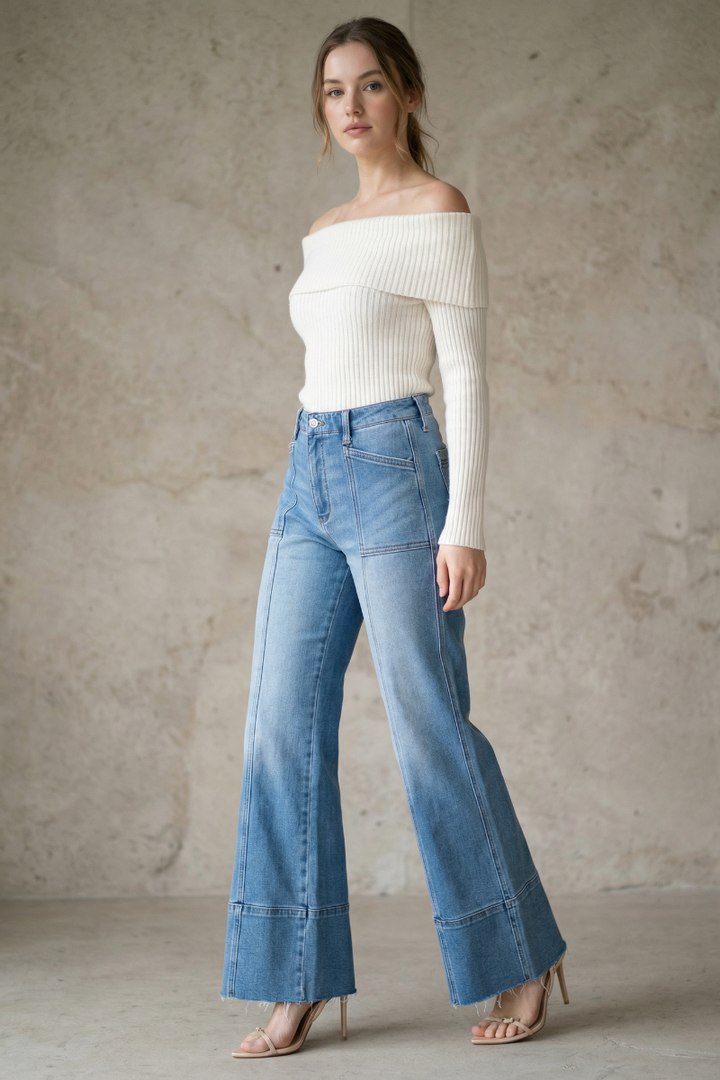 Eco Friendly Tummy Control Slim Palazzo Jean