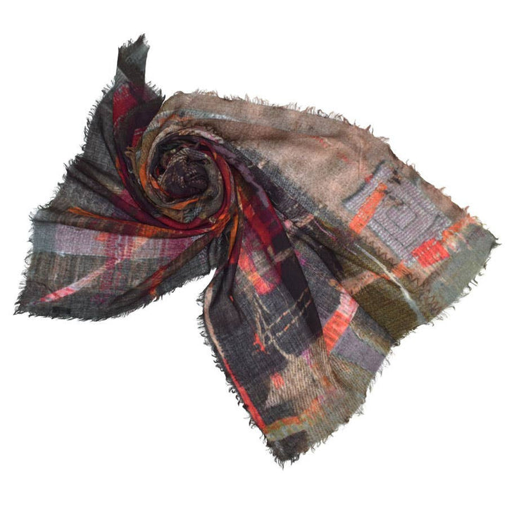 Rokseth Abstract Brushstroke Scarf