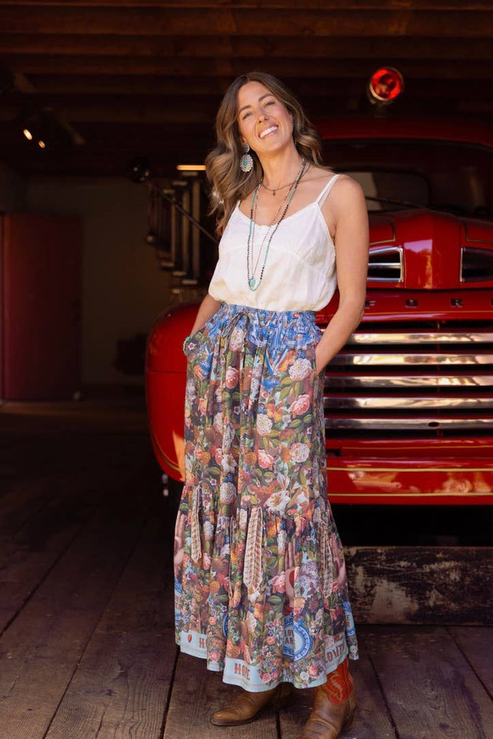 Love Language Atelier Skirt w/ Floral Print