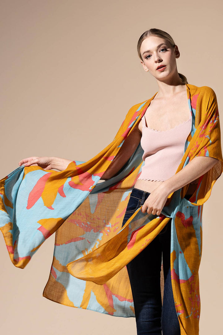 Sweeping Floral Kimono