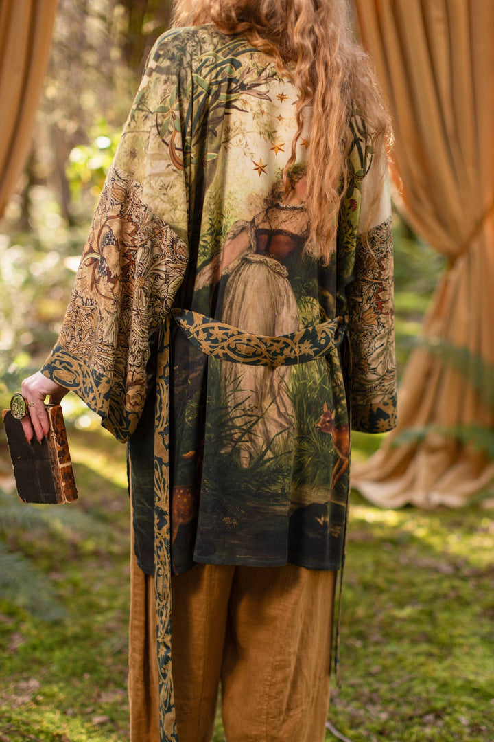 The Dawning Matineé (mid-length) duster w/ Ophelia & Fawns