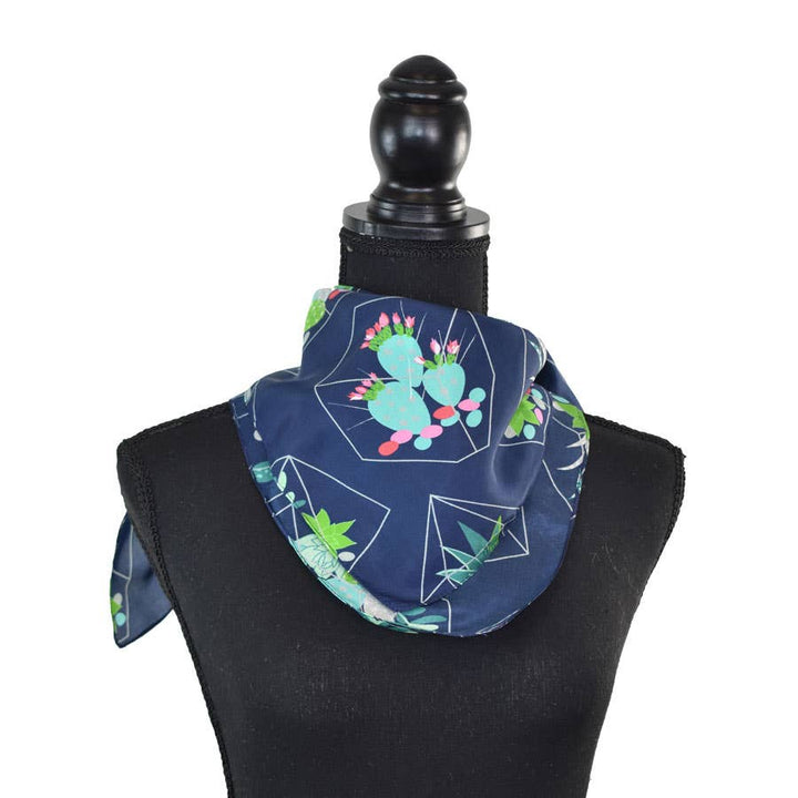 Canary Succulent Silk Square Scarf