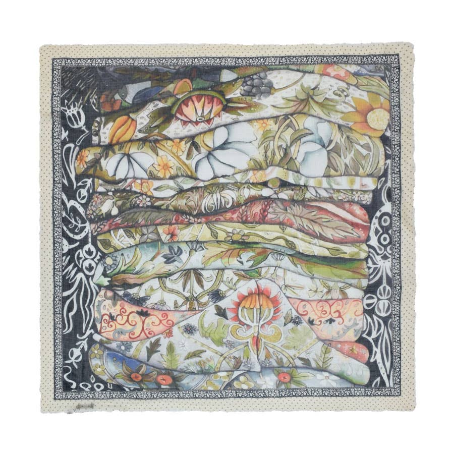 Aishani Whimsical Square Scarf