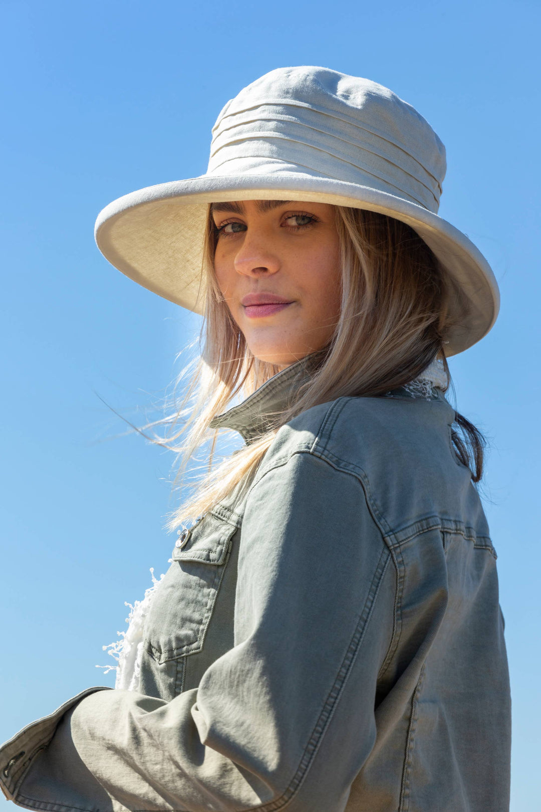 Large Brim Linen, Packable Sun Hat