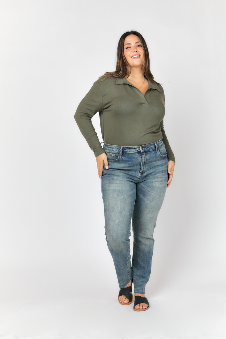 Crosby Mid Rise Relaxed Taper Jean, 4 Year Vintage