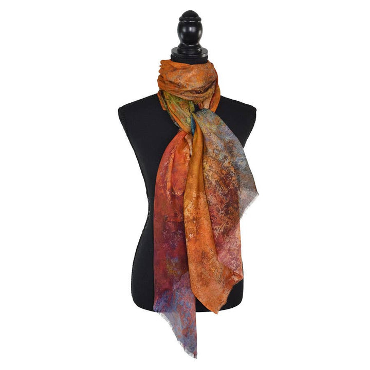 Agatha Painterly Abstract Scarf