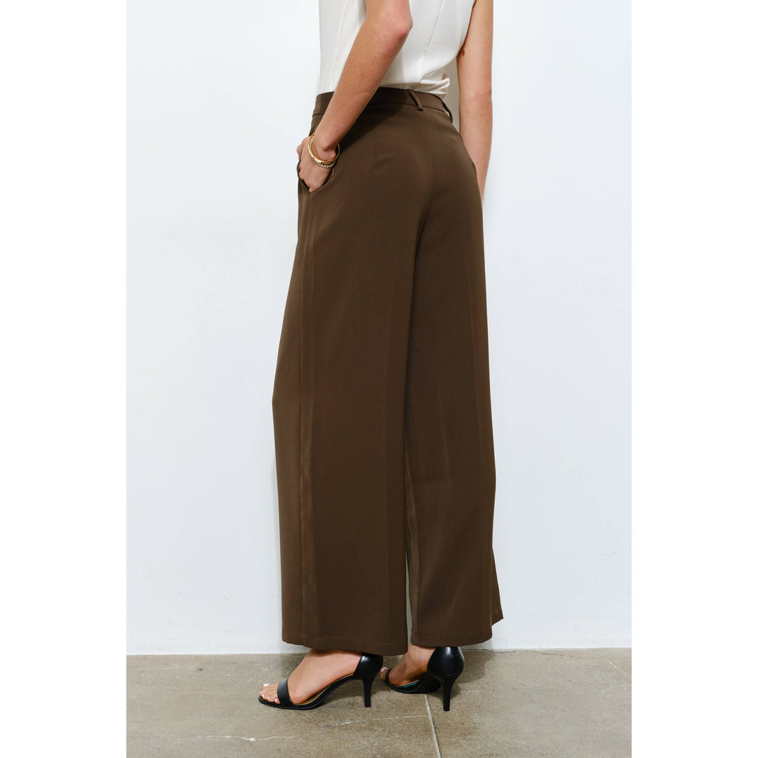 High Waist Tailored Wide-Leg Trousers