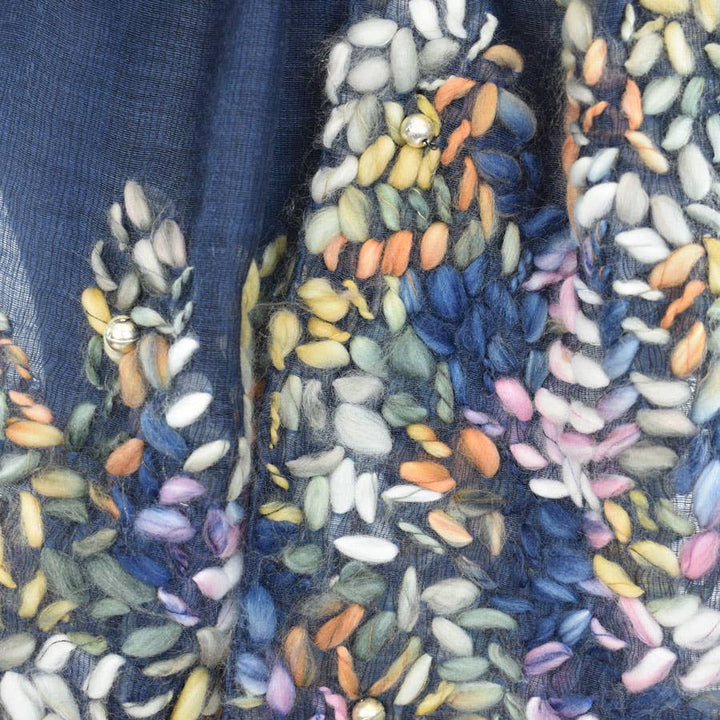 Patricio Yarn Embroidered Scarf
