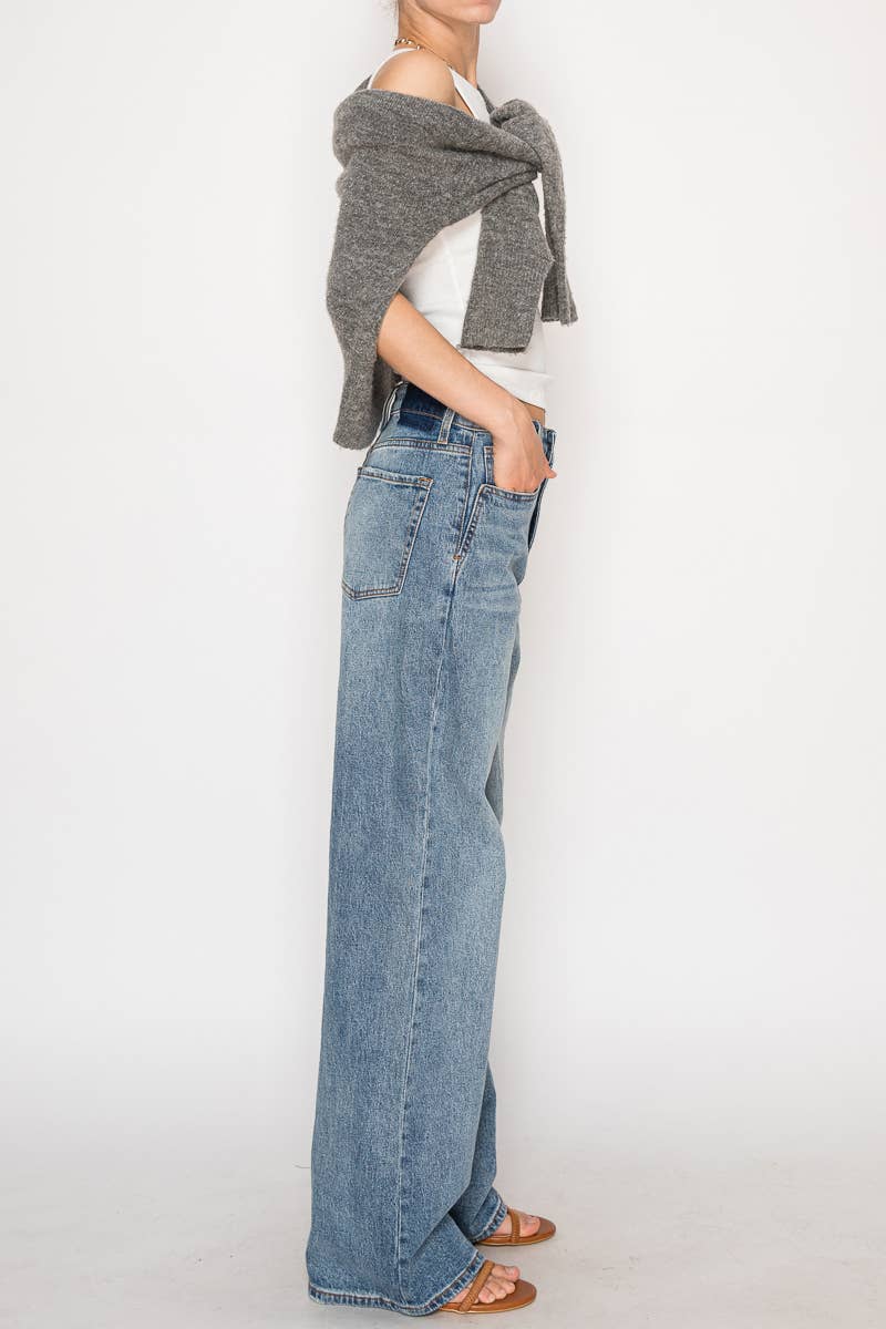 Blue By Artemis Slim Ultra High Rise 90's Straight Jeans