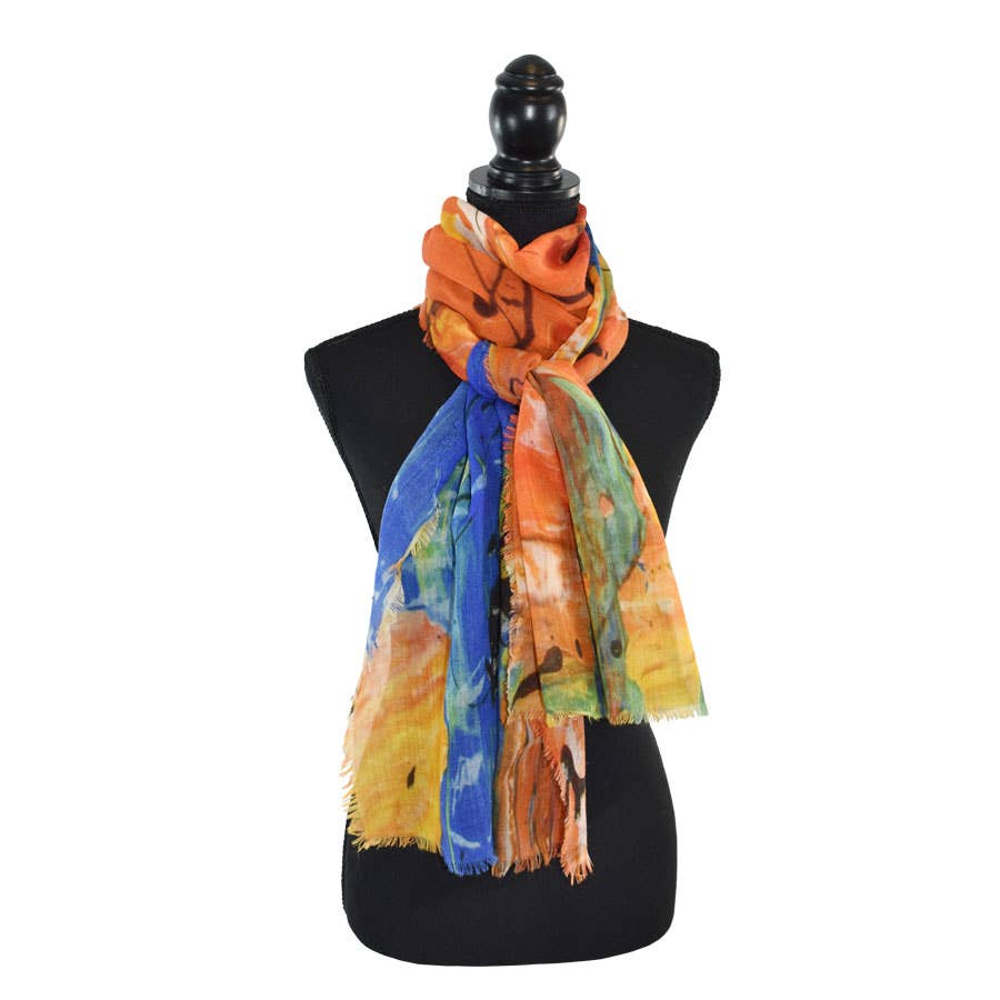 Bristol Abstract Wool Scarf