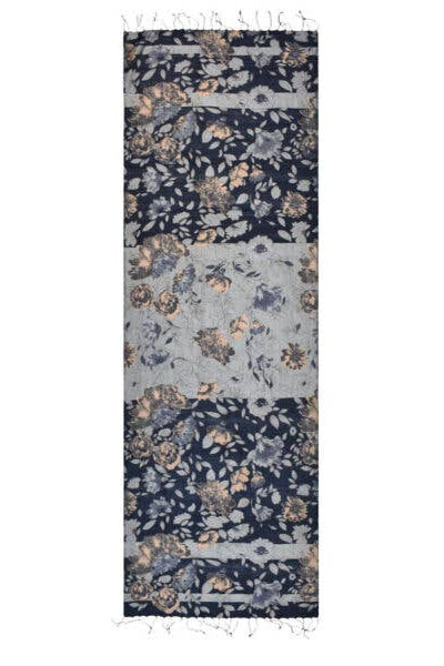 Ruby Lane Vintage Floral Scarf