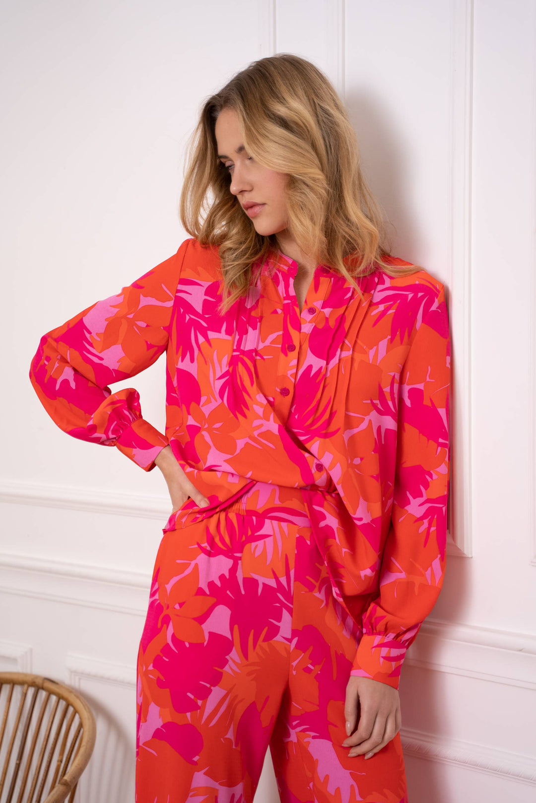 Thea Printed Blouse Shirt