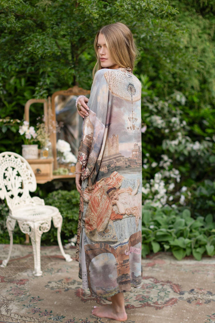 Imaginarium Opera Duster Kimono Robe with Moon long length