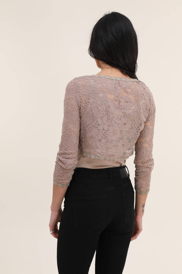 Floral Lace Bolero Cardigan