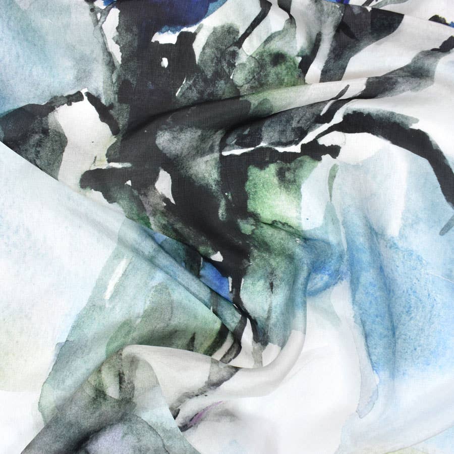 Katie Floral Still-Life Silk Scarf