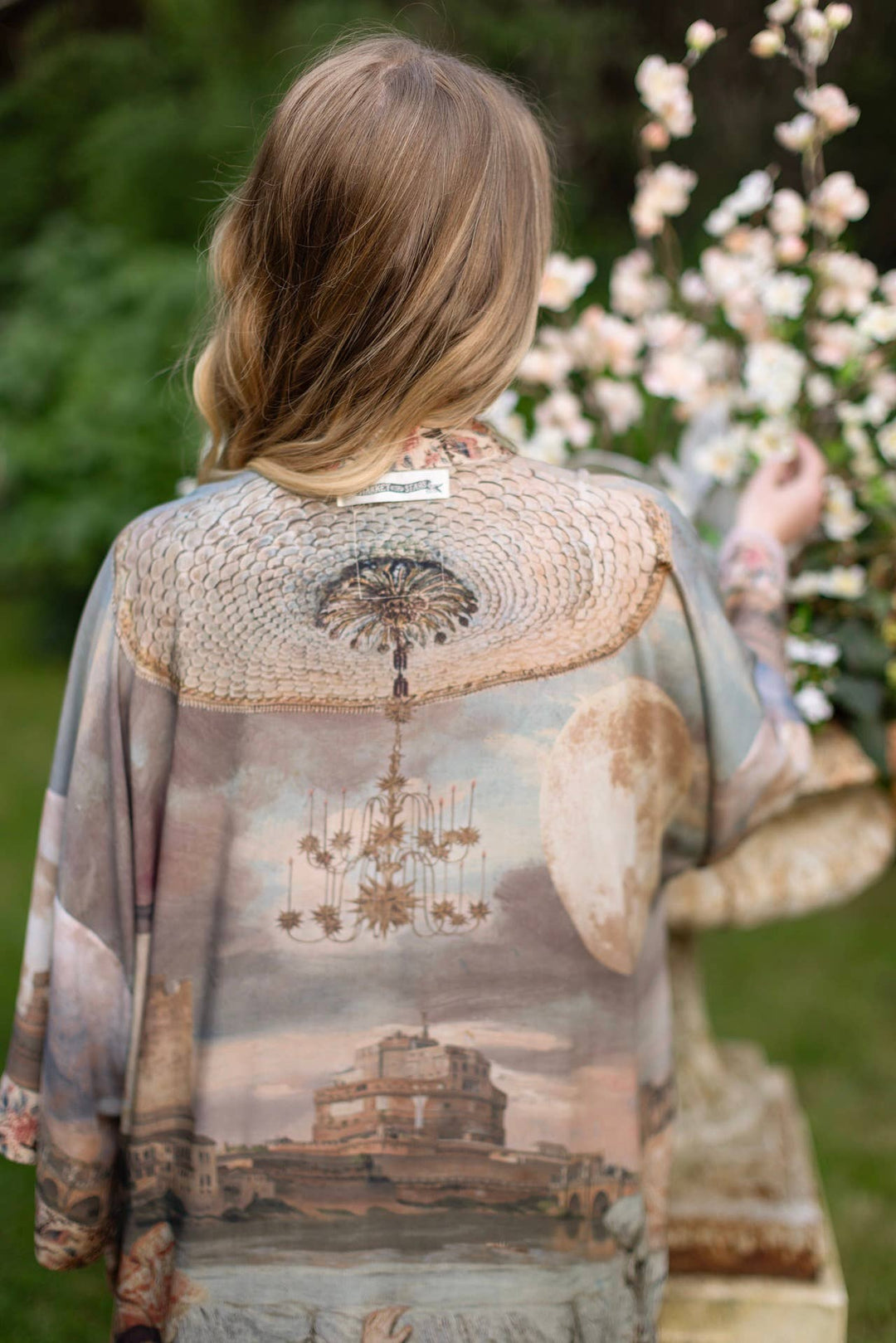 Imaginarium Opera Duster Kimono Robe with Moon long length