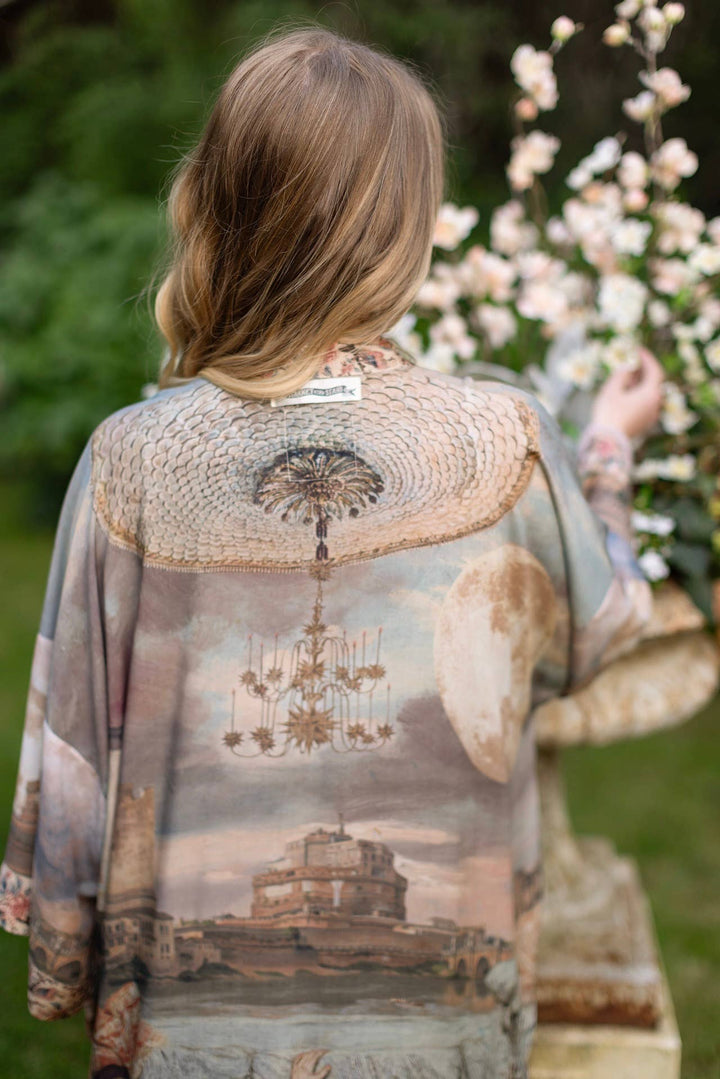 Imaginarium Opera Duster Kimono Robe with Moon long length