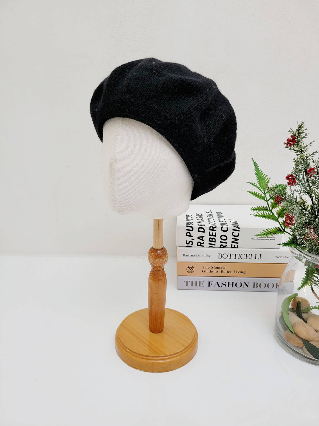 100%  Solid Wool French Beret
