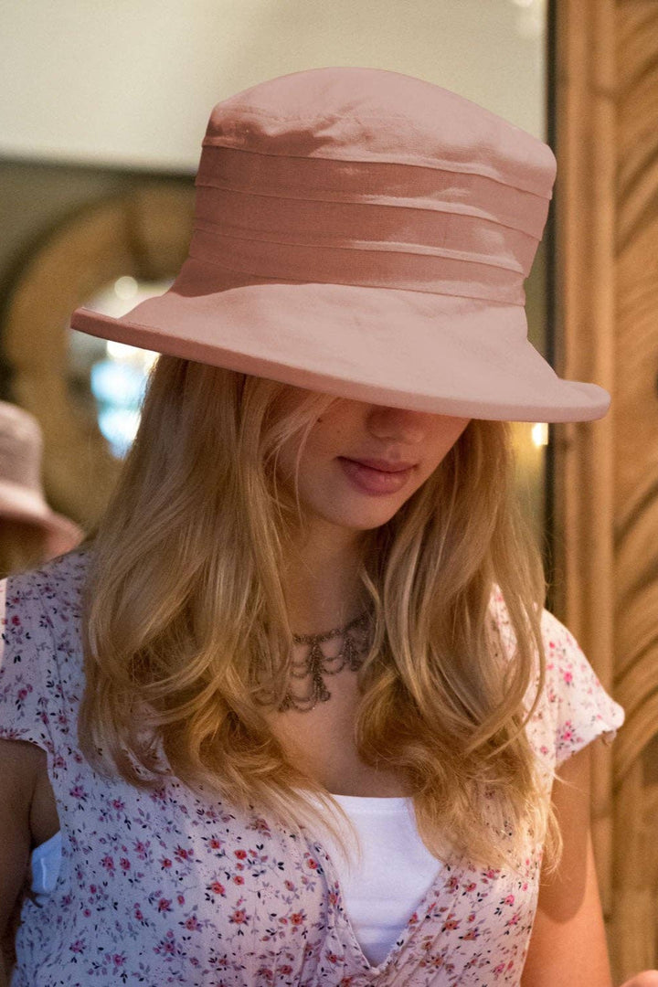 Small Brim, Packable Linen Sun Hat
