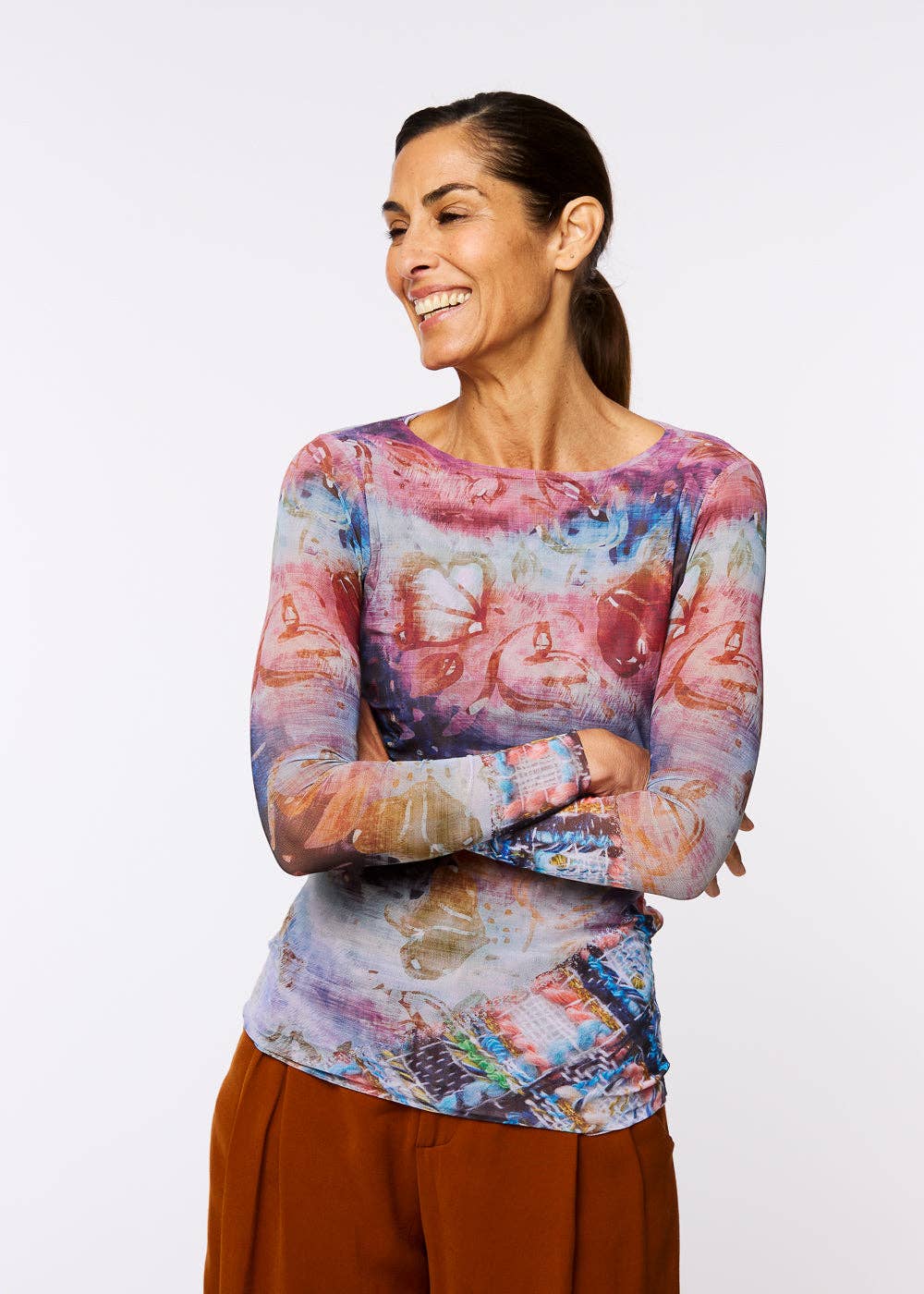 Stardust Collage - Florence Double Sheer Top