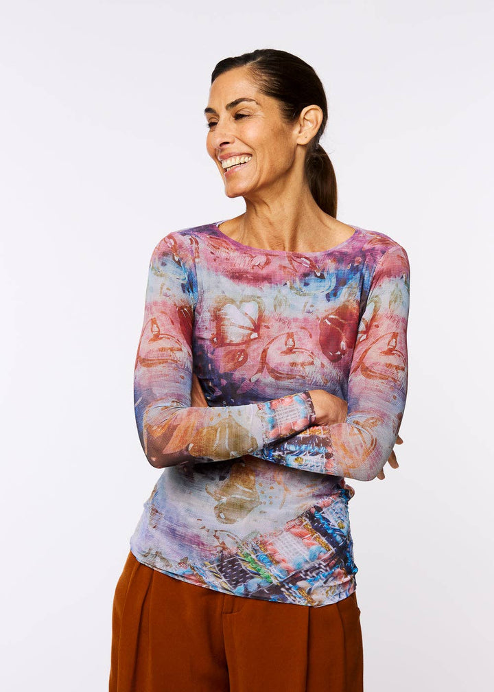 Stardust Collage - Florence Double Sheer Top