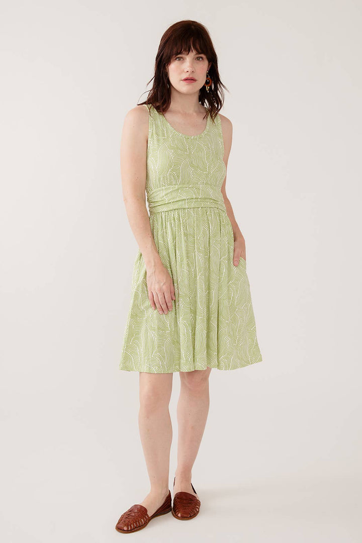 Asheville Dress Pear Waves Jersey