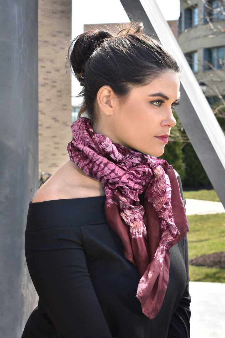 Sivek Shibori Silk Scarf