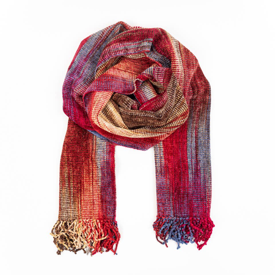 Handwoven Bamboo Chenille Scarf