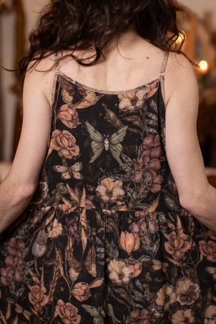 Momento Bohéme Long Maxi Slip Dress w/ Starling & Skull