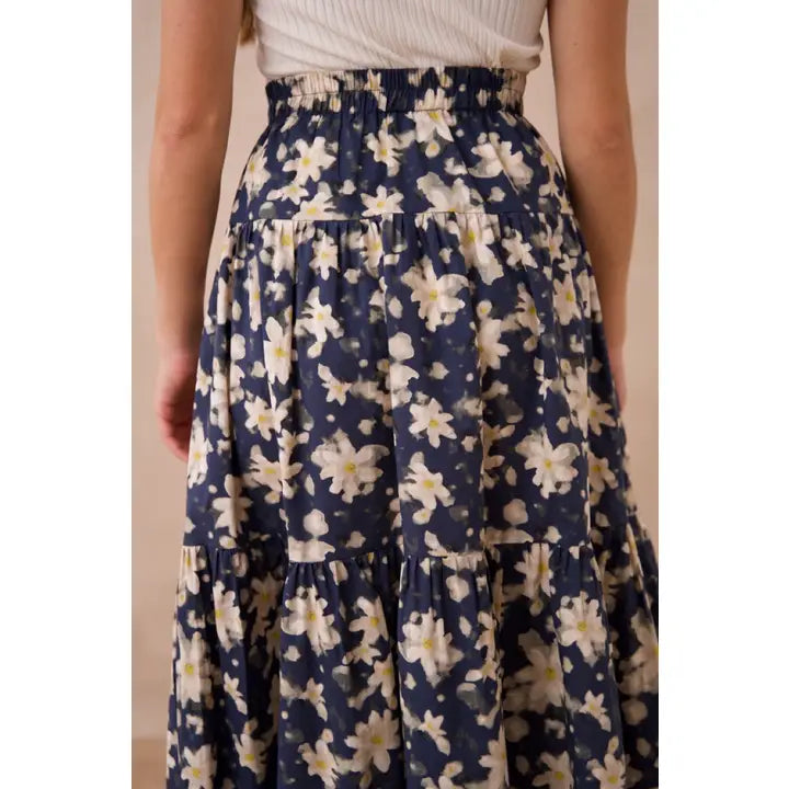 Long Printed Skirt