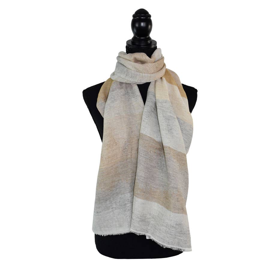 Jettson Narrow Woven Stripe Scarf