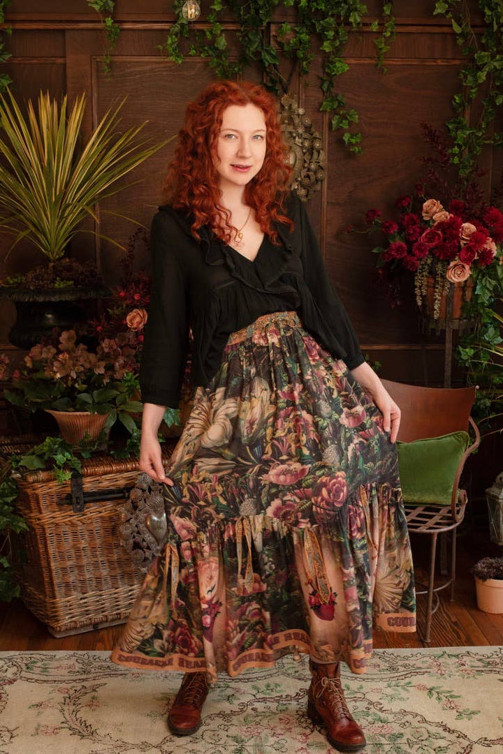 Courage Dear Heart Atelier Skirt w/ Floral Print