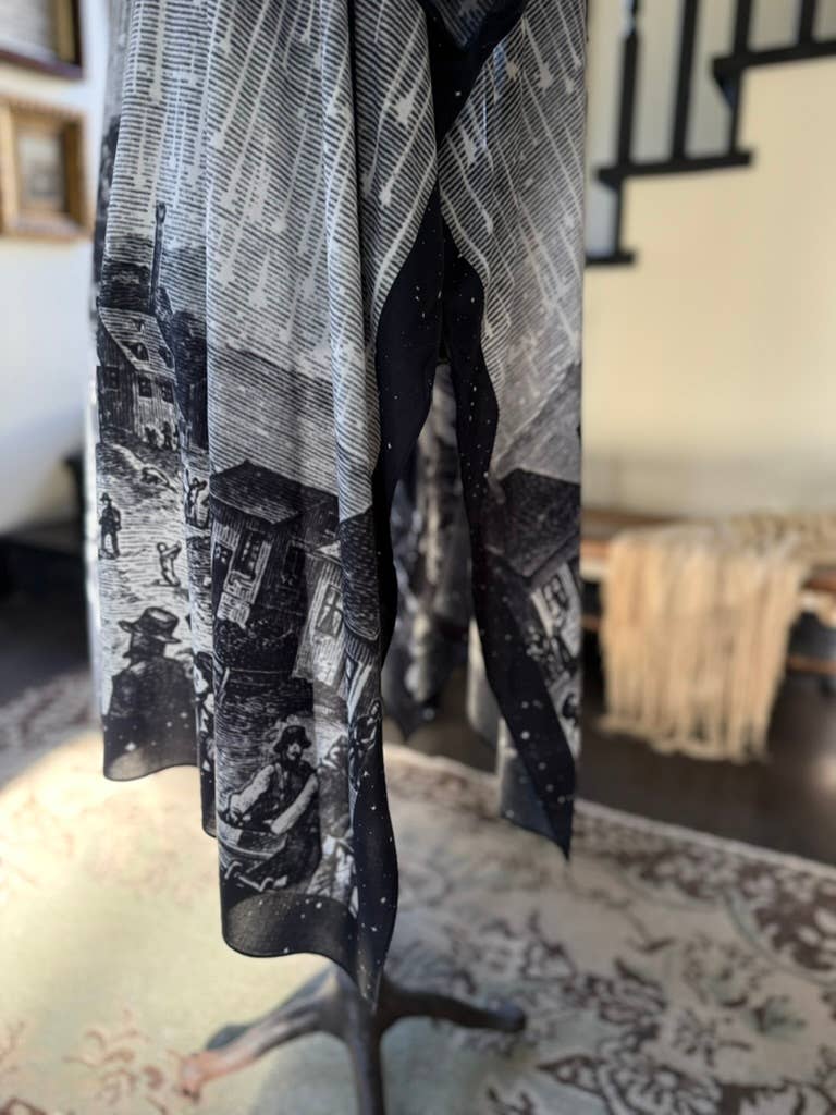 The Stargazer Goddess Duster Kimono w/ Celestial Print