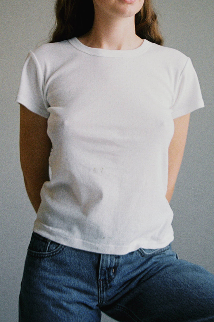 Pointelle Baby Tee