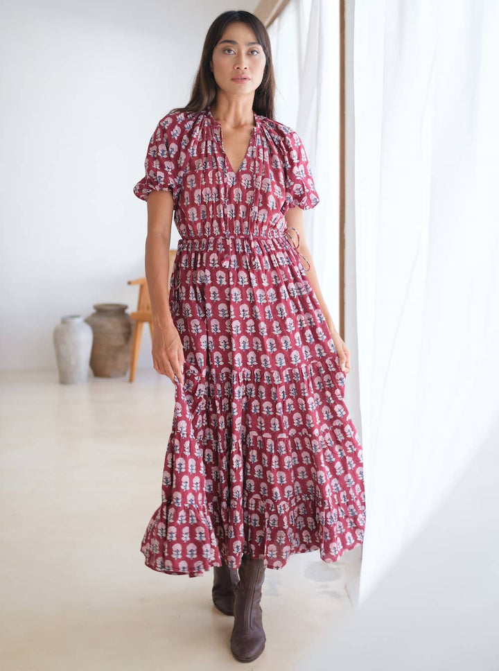 Block Printed Cotton Spring Dress