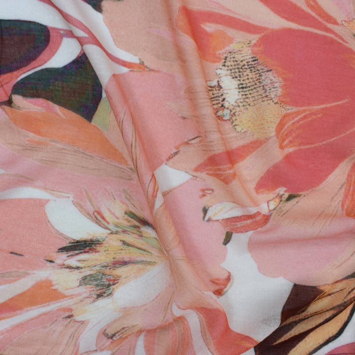 Kirsten Floral Ecovera Cotton Scarf