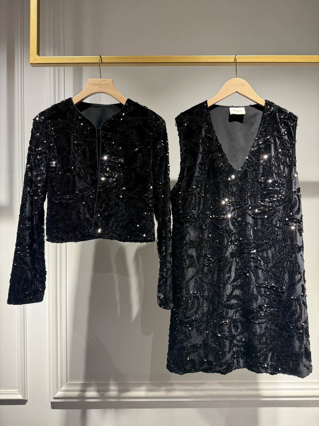 Paula Velvet Sequin Jacket
