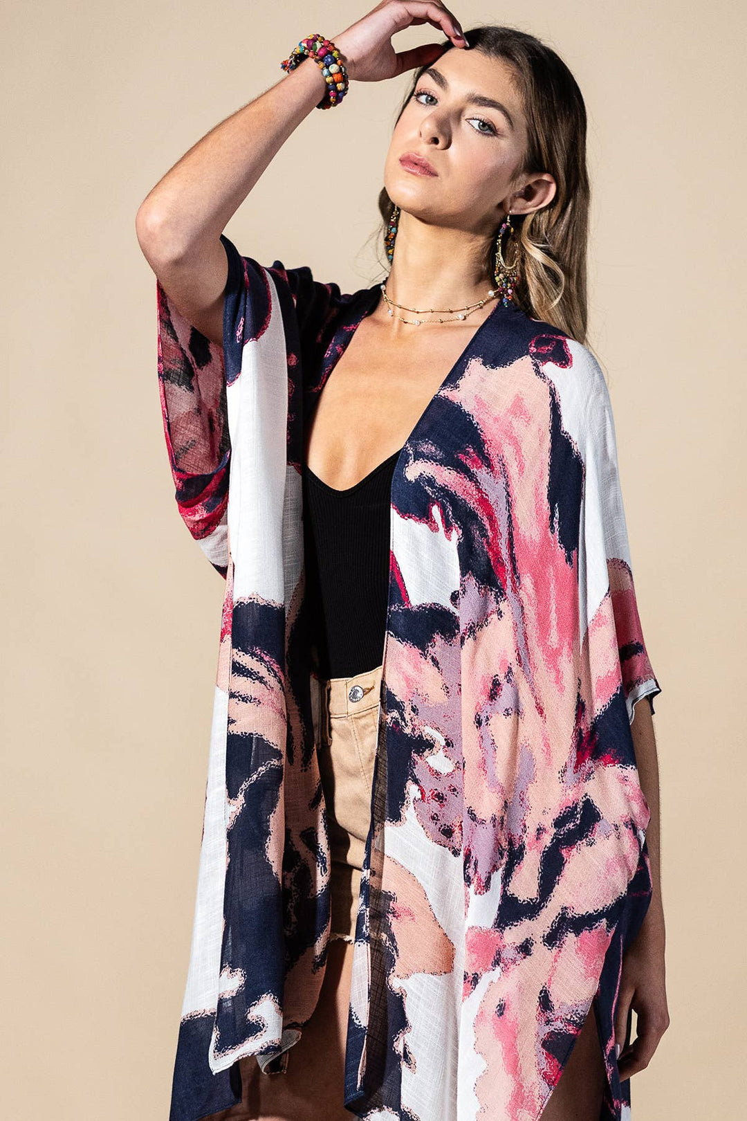 Painted Bloom Kimono