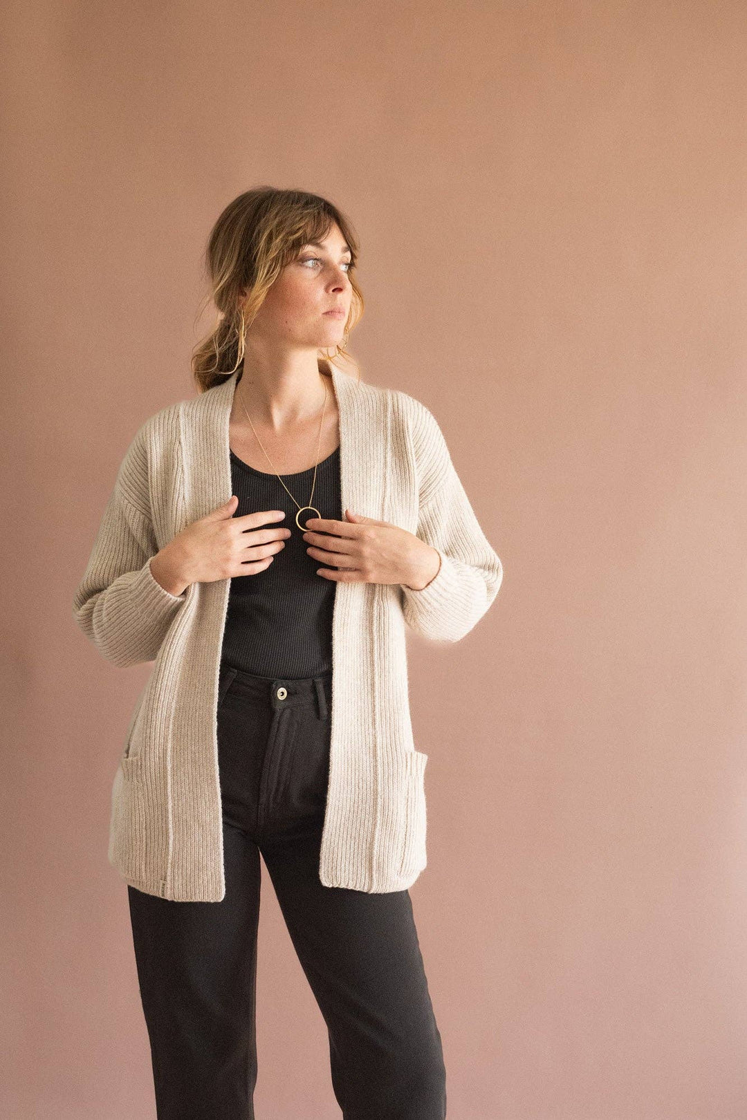 Gonda White Merino Wool Long Jacket