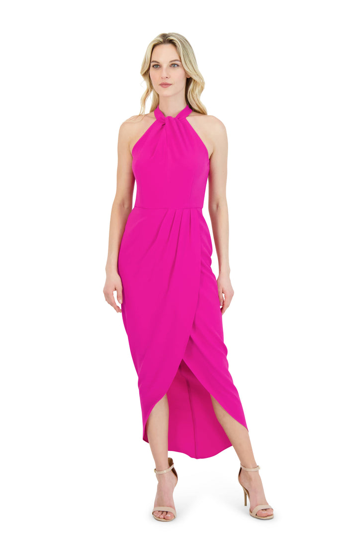 Julia Jordan Knot Neck Maxi Dress