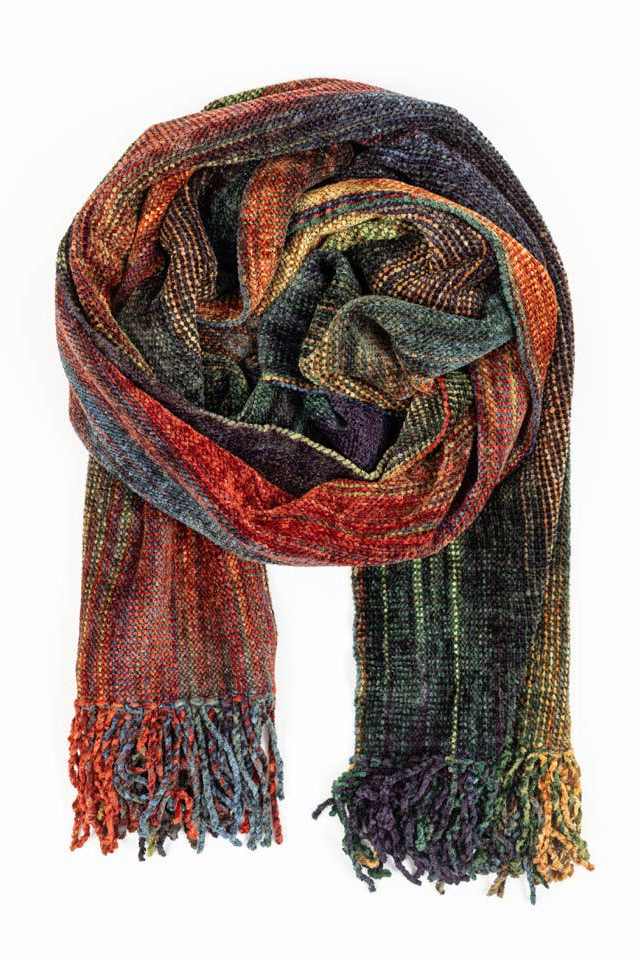 Handwoven Bamboo Chenille Scarf