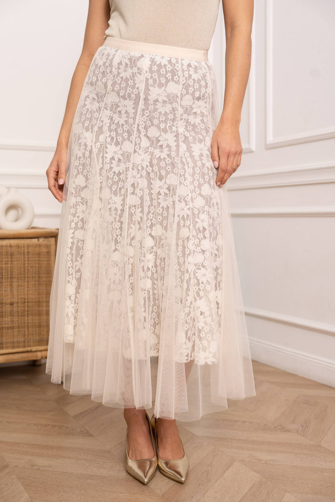 March Tulle & Lace Skirt